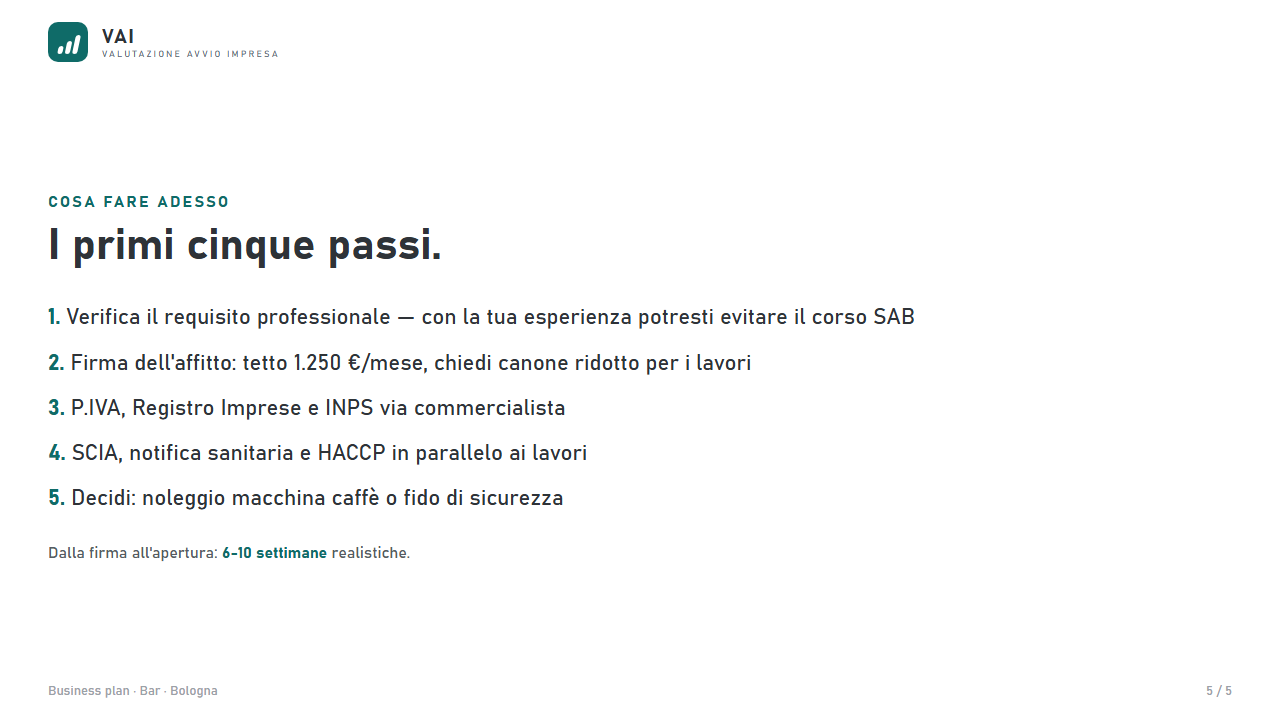 Cosa fare adesso